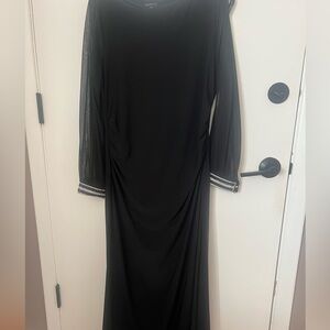 Black Plus Size Ballgown Dress